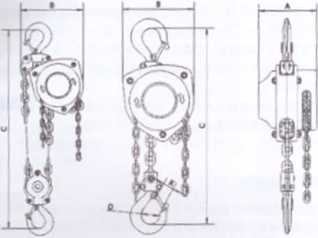 FKS型手拉葫芦结构图